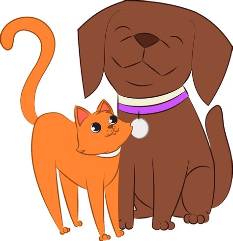 dog and cat clipart